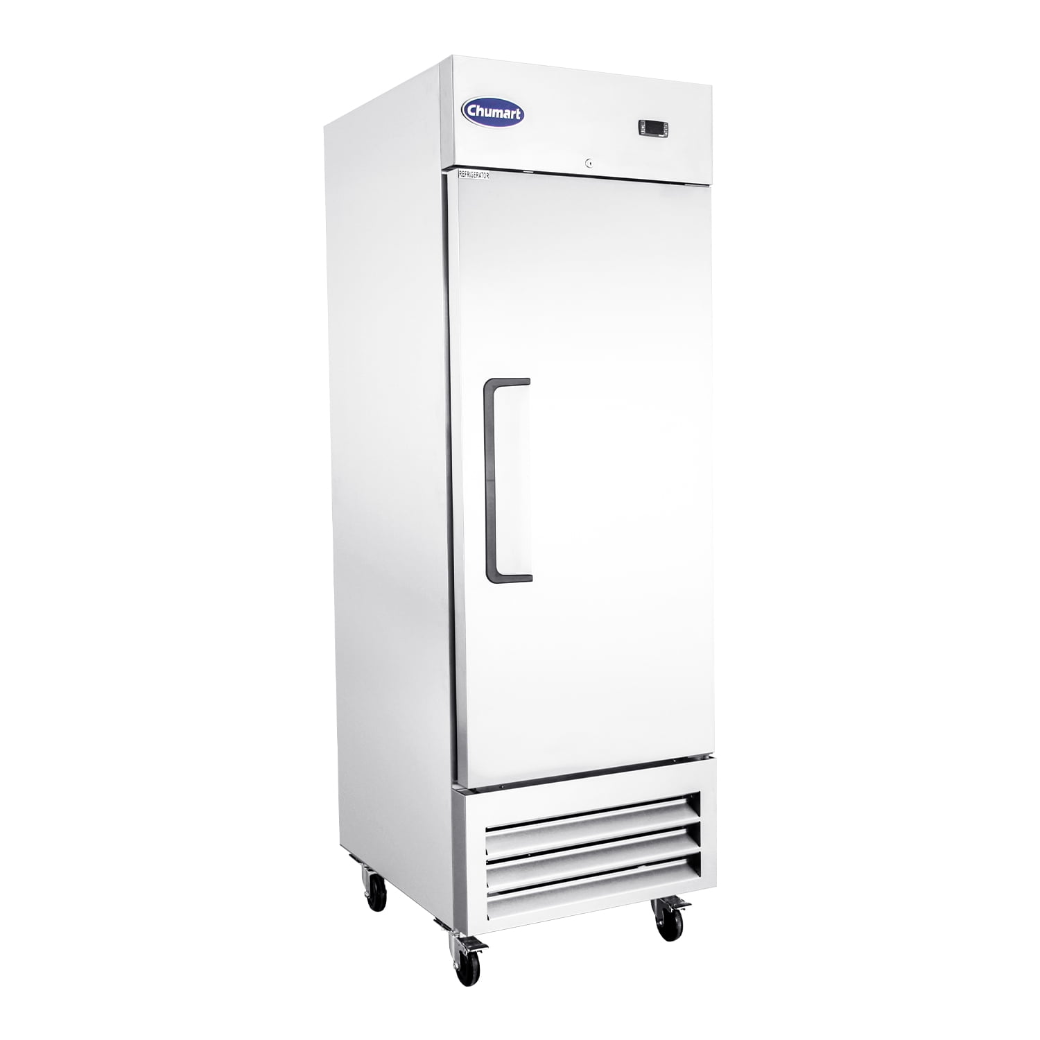 27"Heavy Duty ChumartUSA Commercial 23 cu ft Solid Stainless Steel Reach-In Refrigerator Up Right
