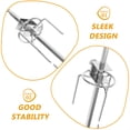 thumbnail image 3 of Raindrops 2 Set Silver Rotating Fork for Kitchen BBQ Rack Cooking, 3 of 8