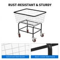thumbnail image 5 of DEXTRUS Rolling Laundry Cart with 360° Swivel Brake Casters, Anti Rust Coating Steel Frame with Galvanized Finish, 5 of 7