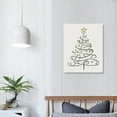 thumbnail image 3 of Nawypu  Christmas Trees Canvas Wall Art Print Set, Minimalist Holiday Home Décor, 3 of 4