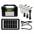 thumbnail image 1 of Kit de Iluminación Lion Tools con Panel Solar 3W y 3 Focos negro, 1 of 5