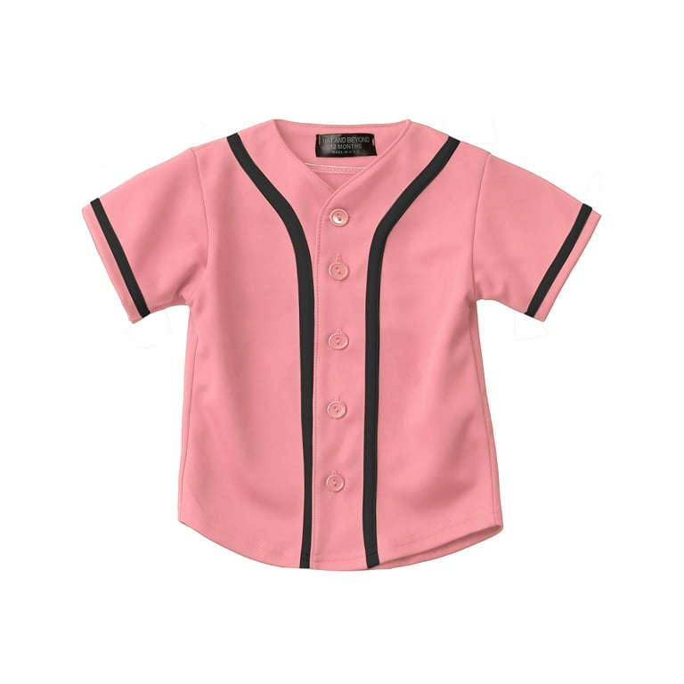 Ma Croix Kids Baseball Button Down Jersey Youth Active Athletic Uniform 