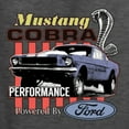 thumbnail image 6 of Wild Bobby, Mustang Cobra Performance Ford Cars and Trucks Men Graphic Tee, Heather Black, X-Large, 6 of 6