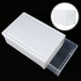 thumbnail image 4 of CIMAXIC 2Pcs Transparent Clothes Storage Clothes Containers Plastic Shoes Organizer,10.63"X7.09"X3.74", 4 of 4