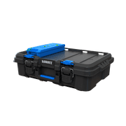 HART Stack System Tool Box with Small Blue Organizer & Dividers, Fits HART's Modular Storage System