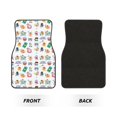 thumbnail image 2 of Honeii Hello Summer Cat Print Car Foot Mat Four-Piece Set - Front & Rear Universal Car Floor Mats for SUVs, Trucks, Sedans, 2 of 7