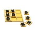 thumbnail image 1 of Acrílico Tic TAC Toe juego clásico XO juegos de mesa para niños adultos noche familiar rellenos de bolsas de regalos Oficina sala de estar habitación Dorado, 1 of 10
