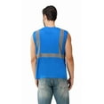 thumbnail image 2 of Men's Safety Orange Muscle Shirt - Reflective Safety Tank Top-6610-Ryl-2XL, 2 of 8