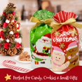 thumbnail image 4 of Wrapables Christmas Drawstring Treat Bags for Candy, Cookies, Treats, Gifts and Party Favors (50pcs), Santa's Buddies, 4 of 4