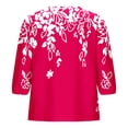 thumbnail image 4 of Camisetas de Manga Corta para las Mujeres Lanterna Manga Corbata Plisado Cuello Redondo, Casual Recortado Camiseta Top para Gimnasio Y Diario, 4 of 5