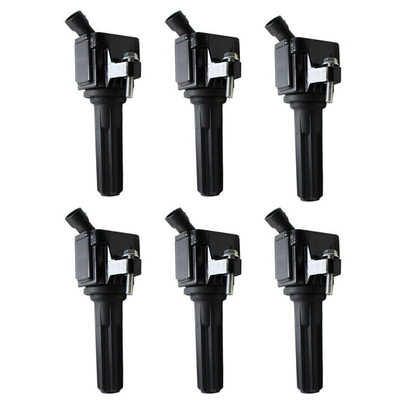 Set of 6 ISA Ignition Coils Compatible with 2006-2009 Buick Rainier Chevrolet Trailblazer GMC Envoy Ascender 9-7X 4.2L L6 Compatible with UF-497 C1558