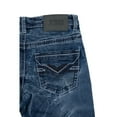 thumbnail image 5 of CULTURA AZURE  Boy's Saddle Stitch Stretch Jeans, Medium Blue, 12, 5 of 7