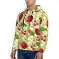 thumbnail image 3 of Bingfone Cherries And Ladybirds Men'S Drawstring Hoodie Long Sleeve Pocket Sweatshirts-X-Large, 3 of 9