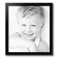 thumbnail image 2 of ArtToFrames 17" x 19" Satin Black Bull Nose Picture Frame, 17x19 inch Black Wood Poster Frame (WOM-1417), 2 of 7