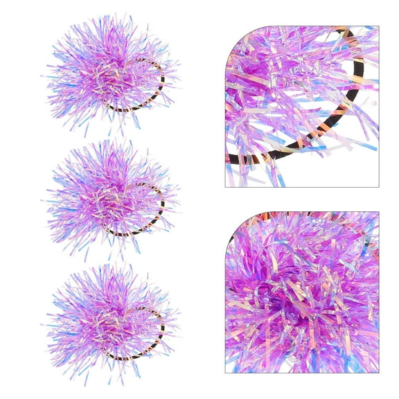 LOLIPPYY Set of 10 Shiny Tinsel Scrunchies Elastic Hair Ties Ponytail Holders Fashion Accessories