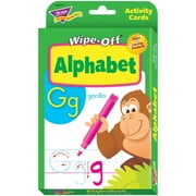 Trend T28101 Wipe-Off Activity Cards Alphabet 32-Pack