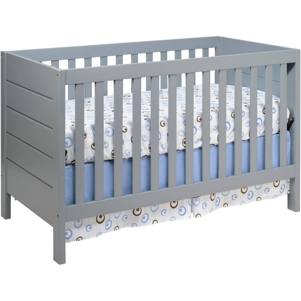 Baby Mod Modena 3 In 1 Convertible Crib Gray Walmart Com Walmart Com