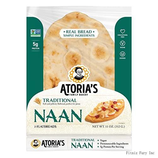 Traditional Naan Flatbread 8Packs Of 2 Flatbread
