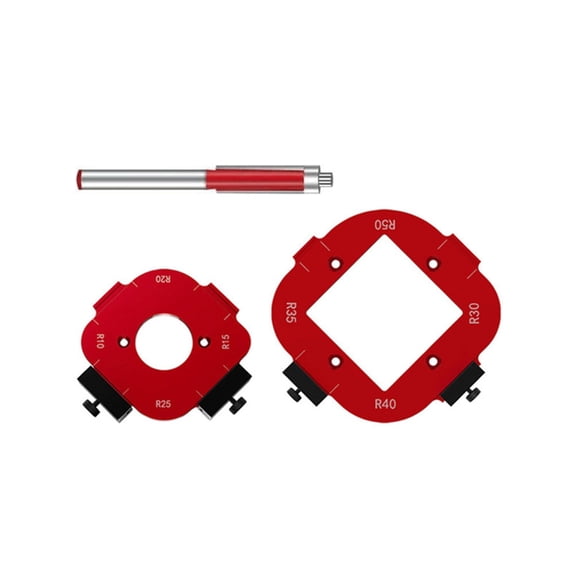 AOOOWER Woodworking Router Templates R10-R50 Radius Jigs Cutting Fillet Template Aluminum