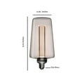 thumbnail image 6 of Next Glow Decorative Light Bulb Smokey Color LED Vintage Light Bulb 3.5W Equivalent 20W Cone Shaped E26 Led Bulb Medium Base, Dimmable, Warm Oversized Light Bulb 55 Lumen for Home, Kitchen, Bedroom, 6 of 6