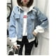thumbnail image 3 of Chaqueta vaquera WANGTING Spider Man logo print estilo Coreano manga larga, 3 of 3