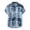 Blue, variant on Men's Hawaiian Shirt, Short Sleeve Button Down Tropical Print Shirt with Relaxed Fit, Breathable Casual Summer Shirt for Outdoor and Vacation