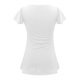 thumbnail image 5 of Blusa de manga corta con volantes informal sólida con cuello en V para mujer Fridja  qr5609, 5 of 5