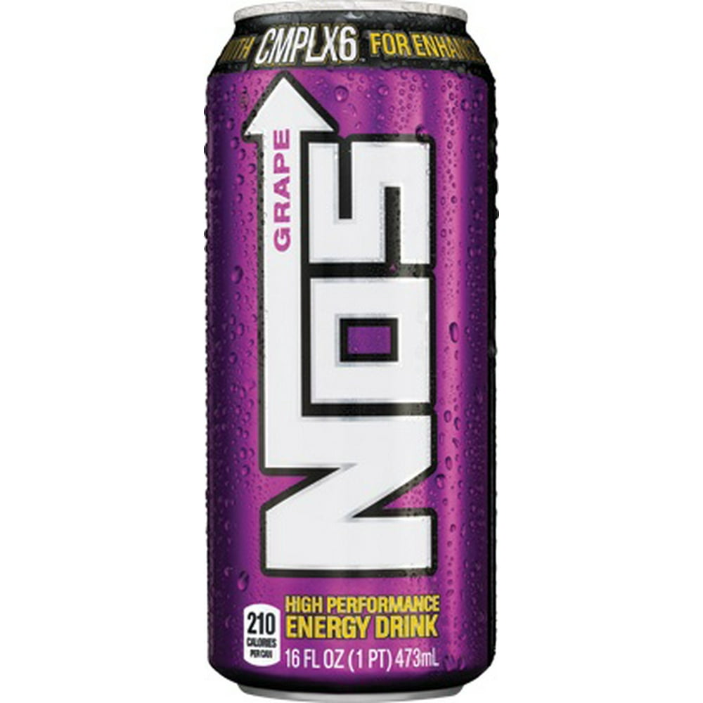 NOS Grape Energy Drink, 16 Fl. Oz.