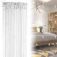 thumbnail image 2 of Gustave 39"x78" String Door Curtain Beads Crystal Tassel Beaded Room Divider Screen Window Panels Home Decor, White, 2 of 10