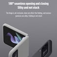thumbnail image 3 of SaniMore for Samsung Galaxy Z Flip 4 6.7" Folding Hinge Fluffy Paint Case, Rugged PC Anti-Fingerprint Anti-Scratch Full Body Protective Case for Samsung Z Flip 4 Women Men, Darkgreen, 3 of 7