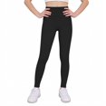 thumbnail image 6 of JTSRKL Girls Athletic Leggings Kids High Waist Lounge Stretch Sports Casual Skinny Pants Dance Workout Running Yoga Pants Black 9-10 Years, 6 of 6