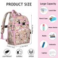 thumbnail image 6 of Boston Terrier Dog and Flower Florals Backpack for School,Cute School Bag,Schoolbag with Adjustable Shoulder Straps & Padded Back,15.25"x11.5"x5.25", 6 of 6