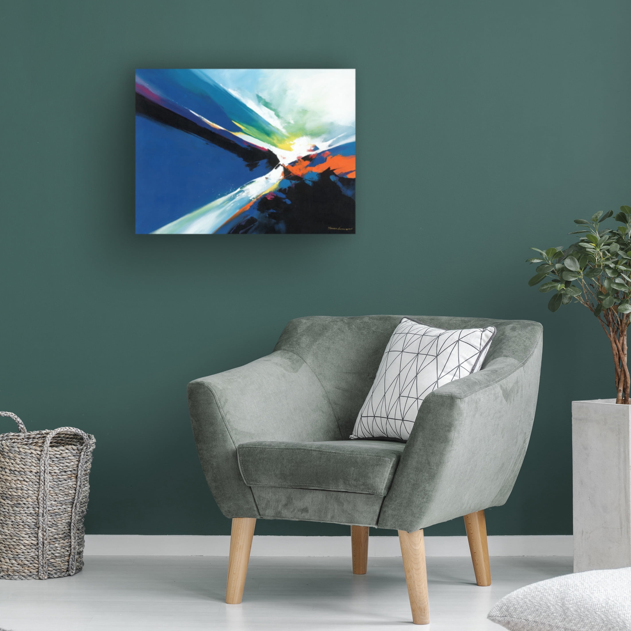 Canvas Wall Art - Thomas Leung 'Power and Velocity' Wall Art for Living Room, Bedroom, or Office Décor by Trademark Fine Art - 32 x 24 Inches