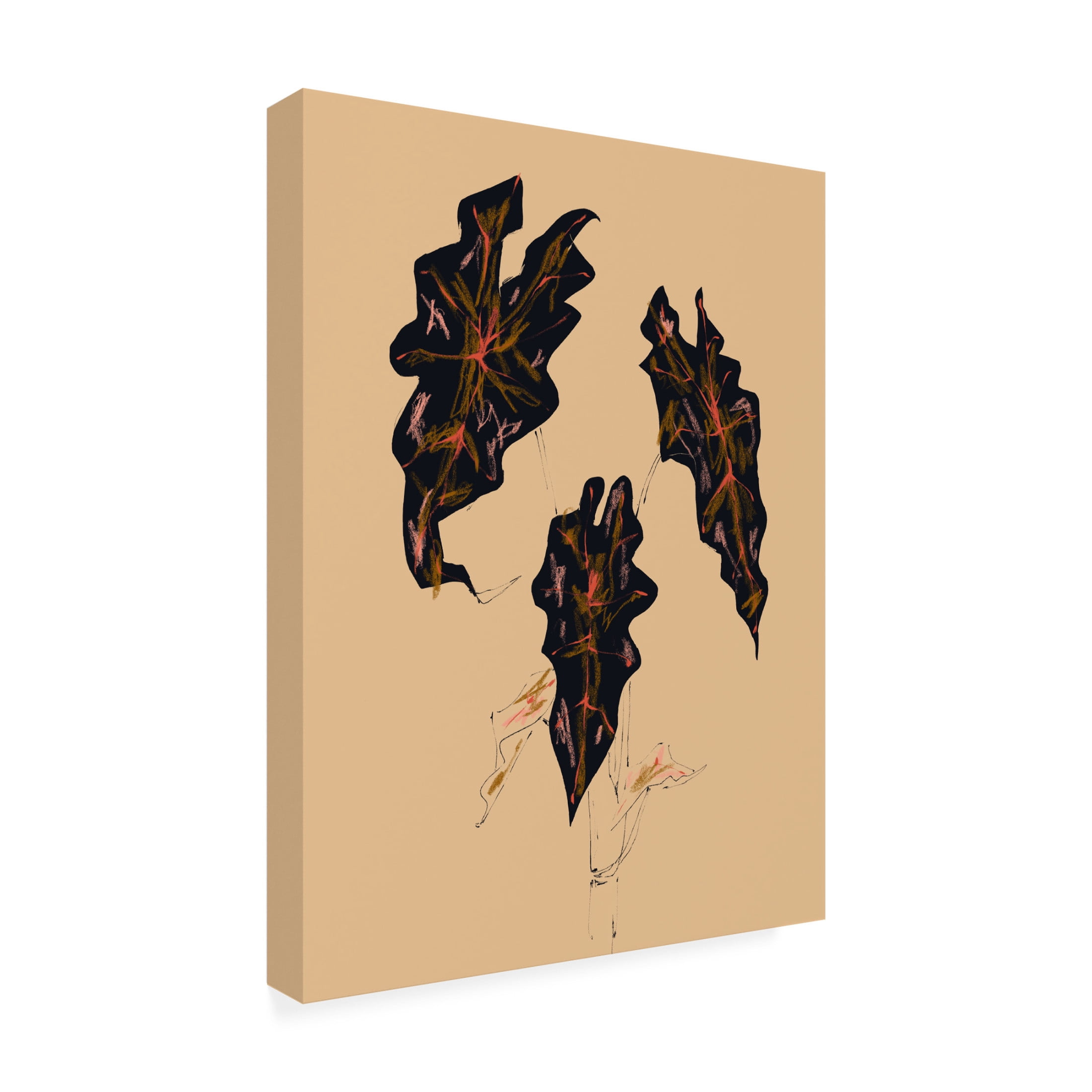 Trademark Fine Art Francesco Gulina Alocasia Polly Beige Canvas Wall Art
