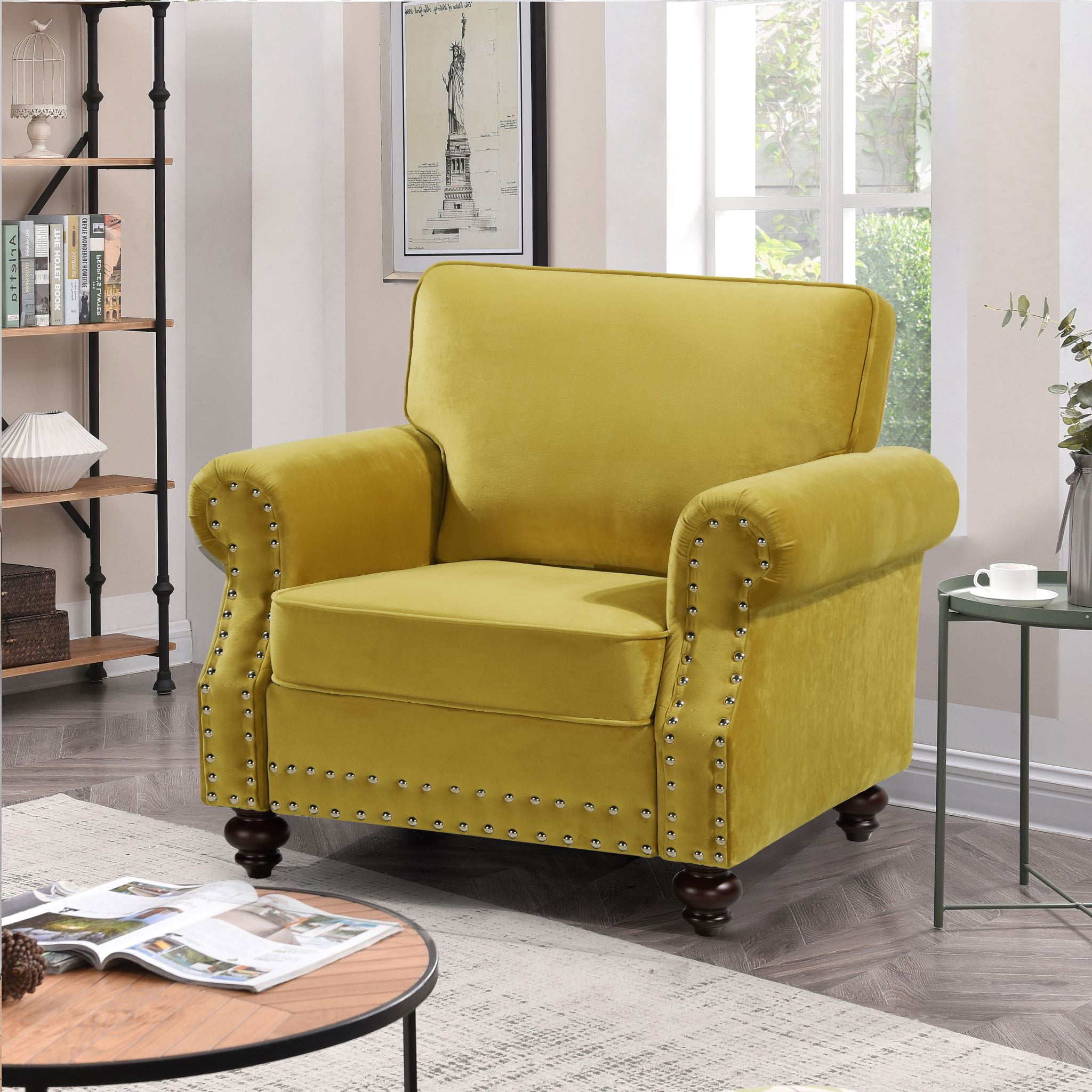 Fegley 37.79'' Wide Tufted Armchair