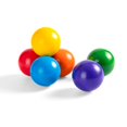 thumbnail image 1 of Bolas arcoíris de madera Merryheart de 1.8 pulgadas para niños pequeños, 6 unidades, 1 of 7