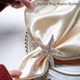 thumbnail image 4 of 8 Pack Napkin Rings,rhinest Napkin Ring Napkin Hs For Wedding , Beach, 4 of 5