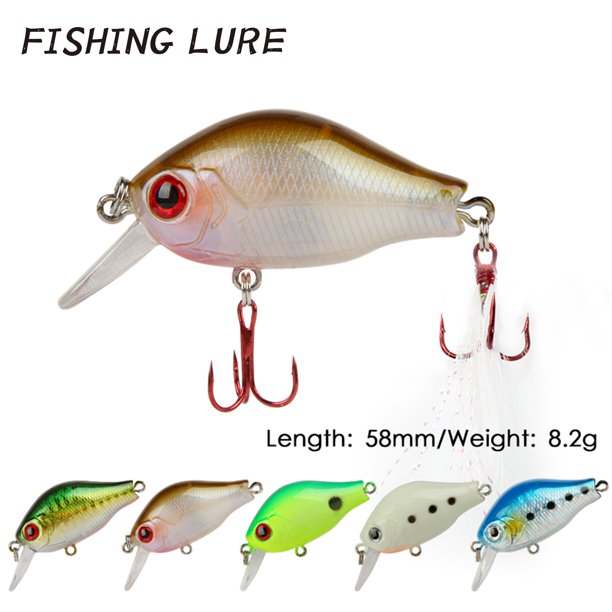 Aurora Trade Pack Of 2 5 8cm 8 2g 3d Fish Eyes Fishing Lure Stronger Treble Hooks Plastic Diving Chubby Mini Artificial Bait Angling Accessories Walmart Com