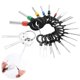 thumbnail image 1 of 21 piezas de herramientas para quitar terminales de conector de clavija, extractor de reparación de automóviles eléctricos, kit de cables de crimpado, removedor de mazos de cables de, 1 of 7