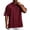 Red, variant on Bibifish Mens Tops Oversized Loose Fit Crew Neck Tshirts Oversized Fit Casual Streetwear Short Sleeve Tees