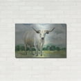 thumbnail image 3 of Luxe Metal Art 'White Longhorn Cow'  by Silvia Vassileva Metal Wall Art, 36" x 24", 3 of 9