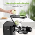 thumbnail image 2 of Máquina exprimidora de jugos Sangkee exprimidor de masticación lenta de doble ducto de alimentación, 2 of 7