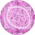 thumbnail image 1 of Ahgly Company Indoor Round Persian Pink Traditional Area Rugs, 5' Round, 1 of 4