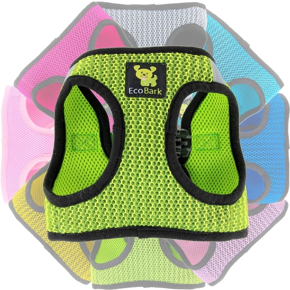Arnés para perro EcoBark reflectante, suave, acolchado y de malla XXS-M