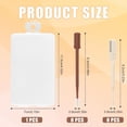 thumbnail image 2 of 16 Pcs 2 In 1 Nose Hair Trimmer, Manual Nasal Hair Cutter Removal Tool, Nostril Razor Clipper with Cleaning Brush, Double Sided & Single Sided Nose Cleaner Remover Knife for Women Men(White, Brown), 2 of 7
