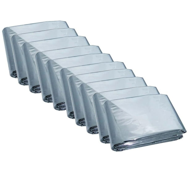 Emergency Mylar Thermal Blankets (Pack Of 10)