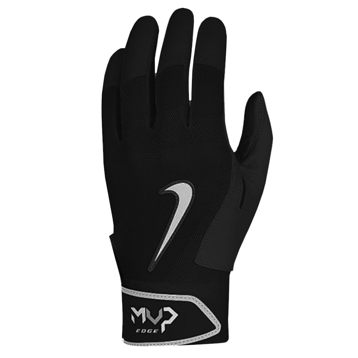 Nike MVP Edge Men's Batting Gloves Black Large - Walmart.com