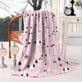 thumbnail image 2 of Pink Christmas Tree Pattern Blanket,Comfortable Soft Lamb Wool Throw Blanket,All Season,Warm Lightweight Blankets for Sofa Bed Couch Living Room Chair,60"x80", 2 of 4