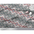 thumbnail image 2 of Soimoi Poly Georgette Fabric Geometric Kilim Decor Fabric Printed Yard 42 Inch Wide, 2 of 3