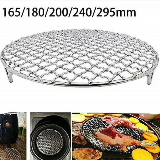 Red de parrilla redonda de acero inoxidable 304 con pie, mallas para barbacoa, rejilla de enfriamiento para hornear a vapor # yg